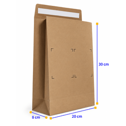 Envelope de papel kraft E-commerce com dupla face PP
